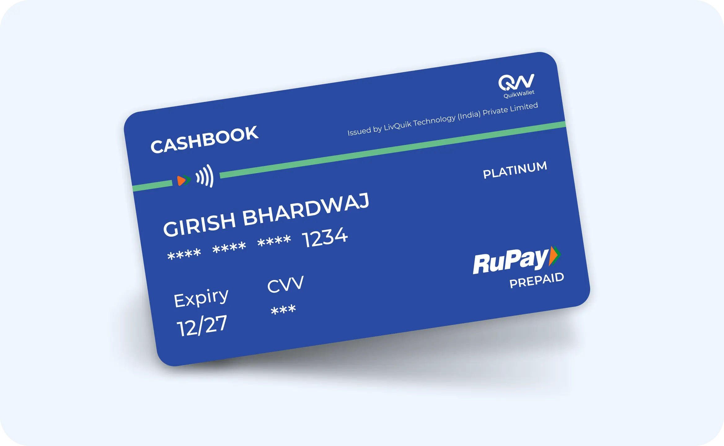 CashBook Card Supporting
