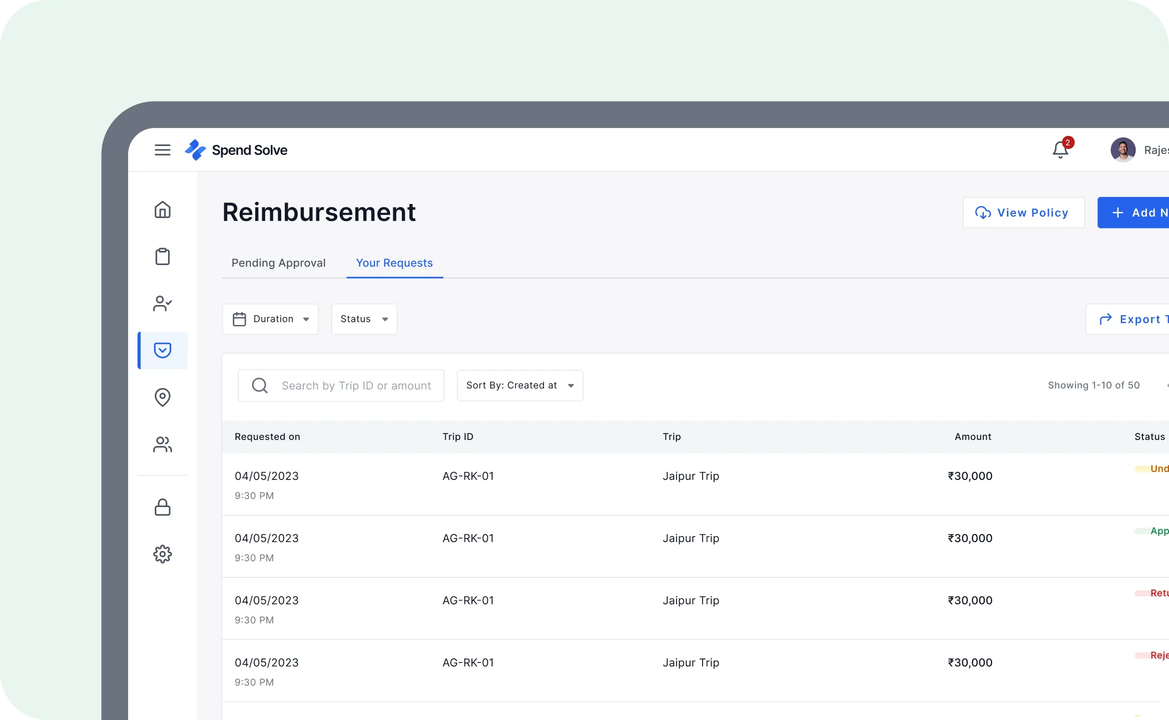 Reimbursements Supporting